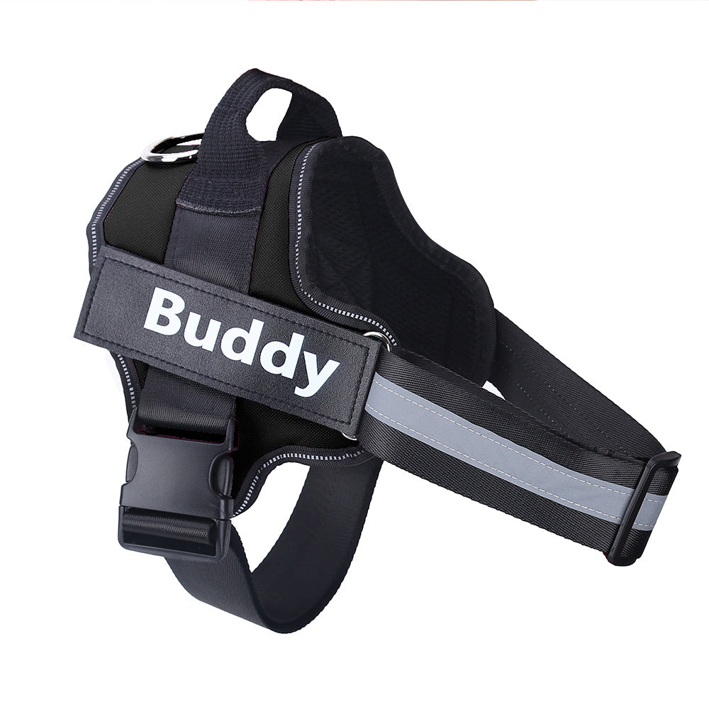 Personalized Dog Harness NO PULL, Reflective, Breathable Vest - Custom Patch in Various Colours.