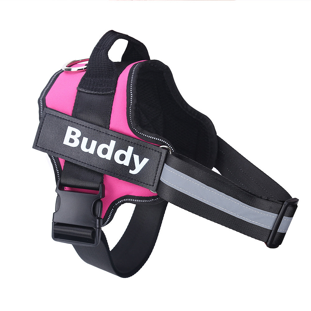 Personalized Dog Harness NO PULL, Reflective, Breathable Vest - Custom Patch in Various Colours.