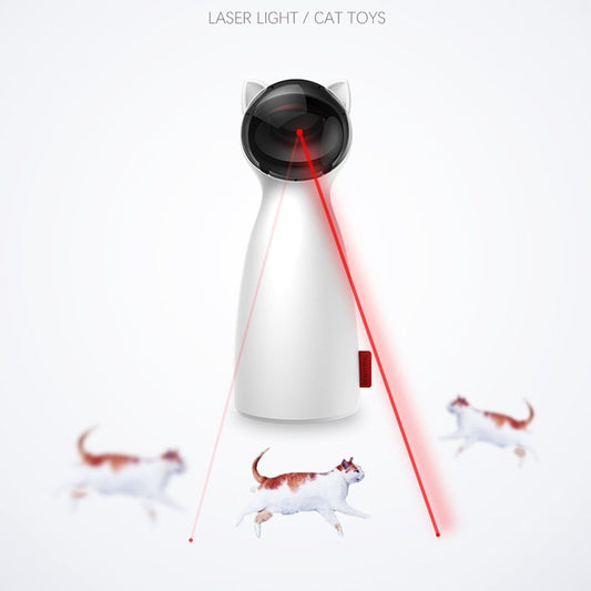 Creative Cat Pet LED Laser Toy - Smart Automatic Cat Exercise Training Toy