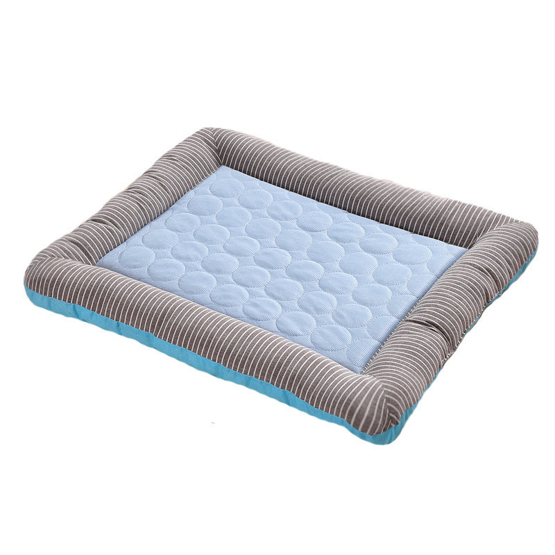 Dog Cooling Mat – Ice Silk Summer Bed for Dogs & Cats, Breathable & Soft