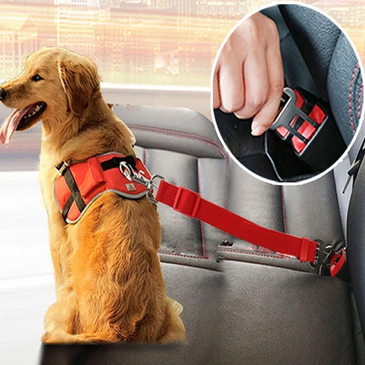 Adjustable Pet Car Seat Belt - Cat & Dog Vehicle Safety Belt