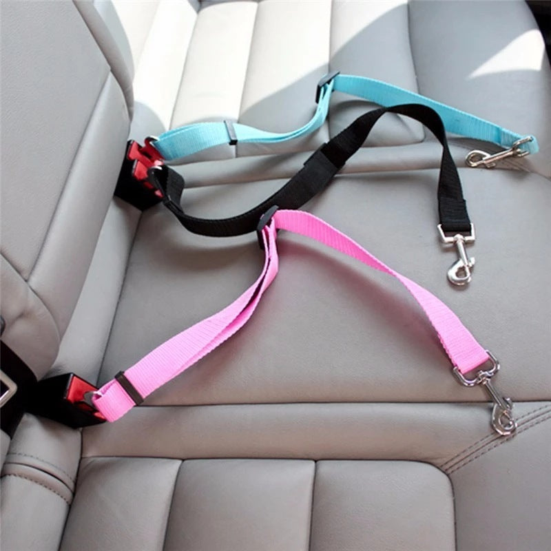 Adjustable Pet Car Seat Belt - Cat & Dog Vehicle Safety Belt