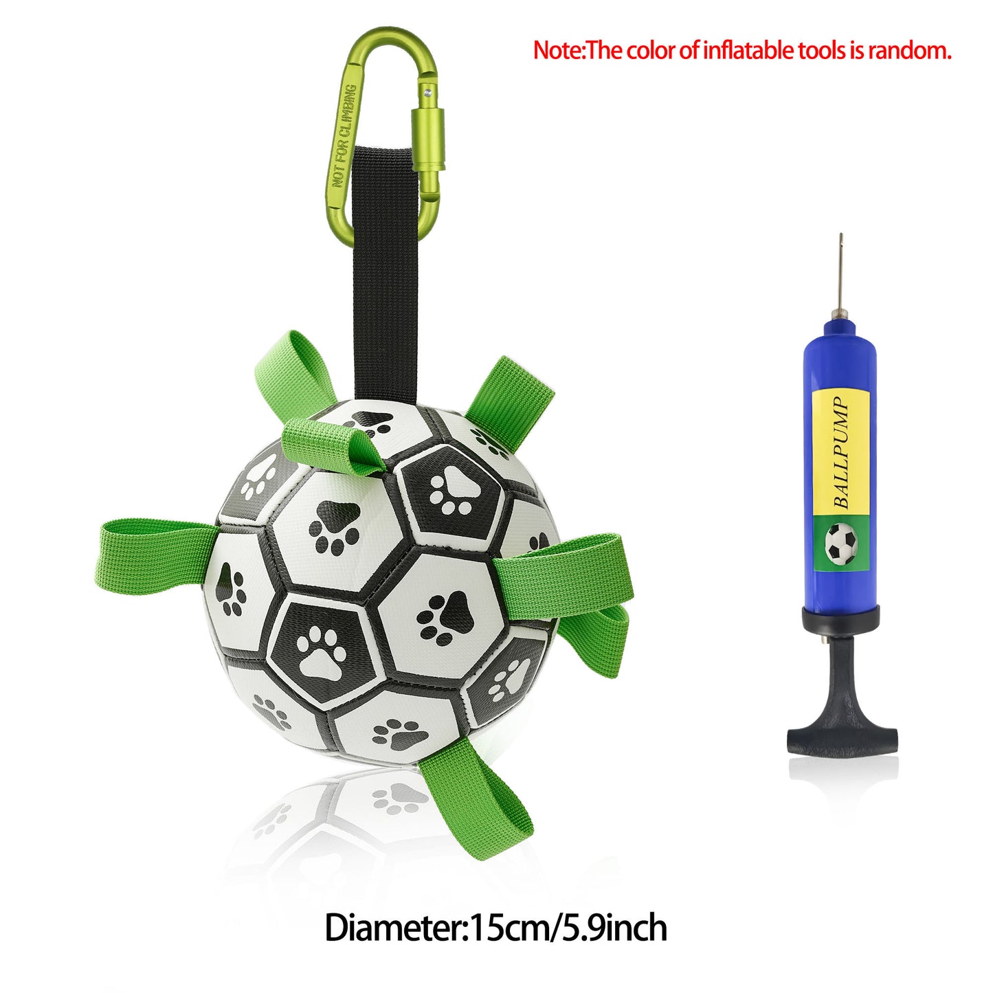 Interactive Dog Football Toy – Inflated Training Ball for Large Dogs & Outdoor Play