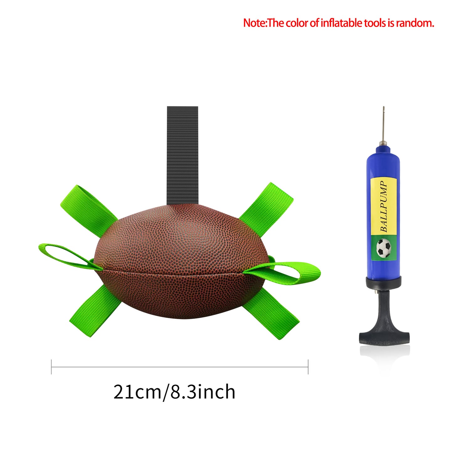 Interactive Dog Football Toy – Inflated Training Ball for Large Dogs & Outdoor Play