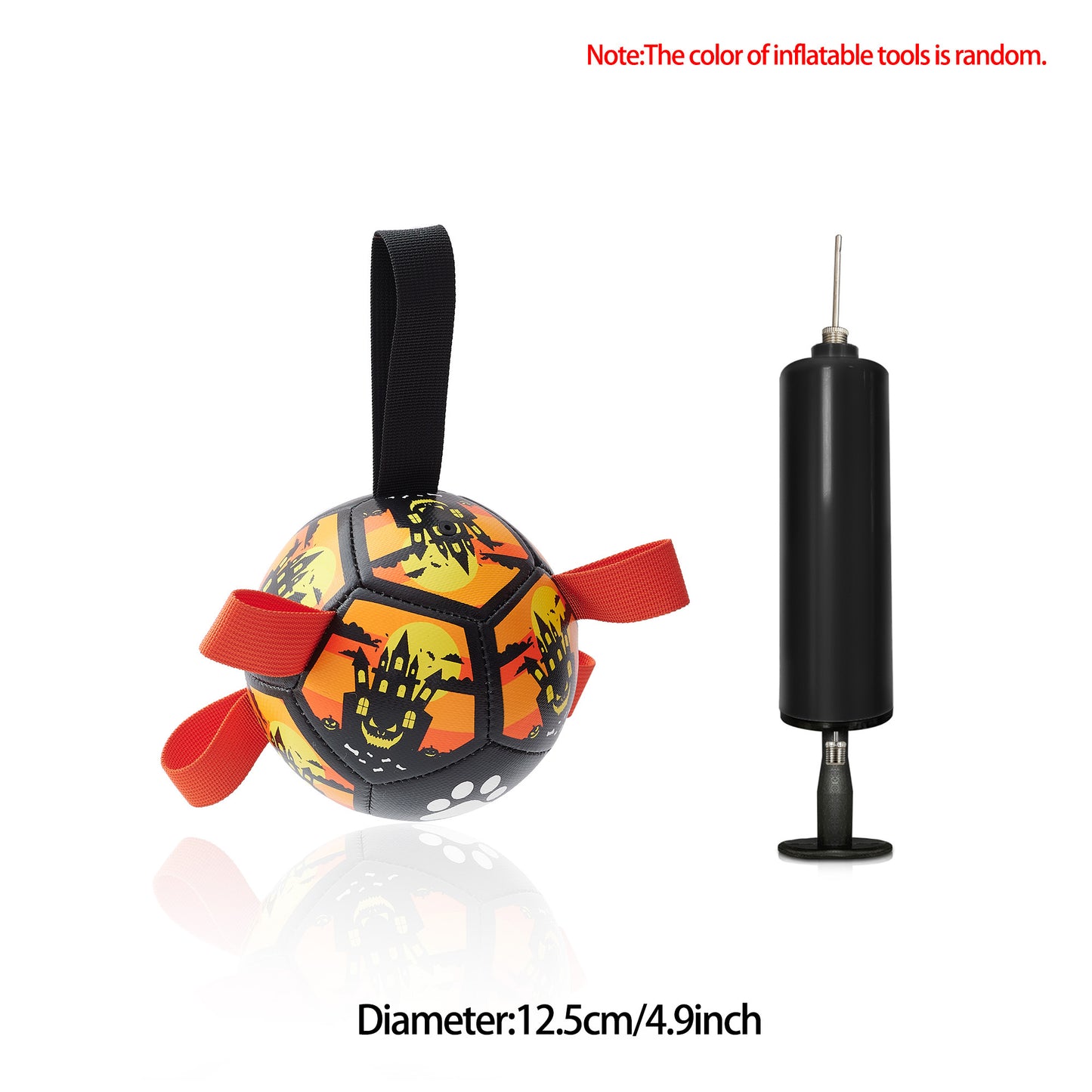 Interactive Dog Football Toy – Inflated Training Ball for Large Dogs & Outdoor Play