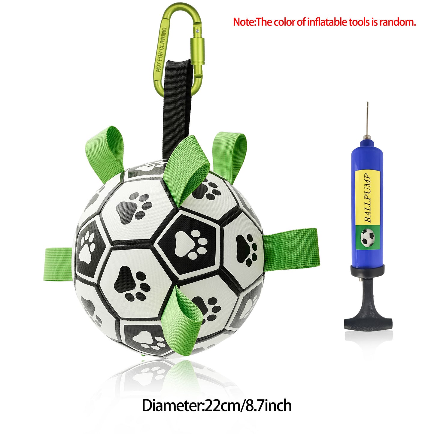 Interactive Dog Football Toy – Inflated Training Ball for Large Dogs & Outdoor Play