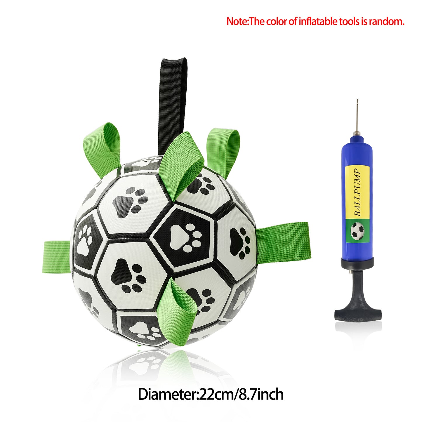 Interactive Dog Football Toy – Inflated Training Ball for Large Dogs & Outdoor Play