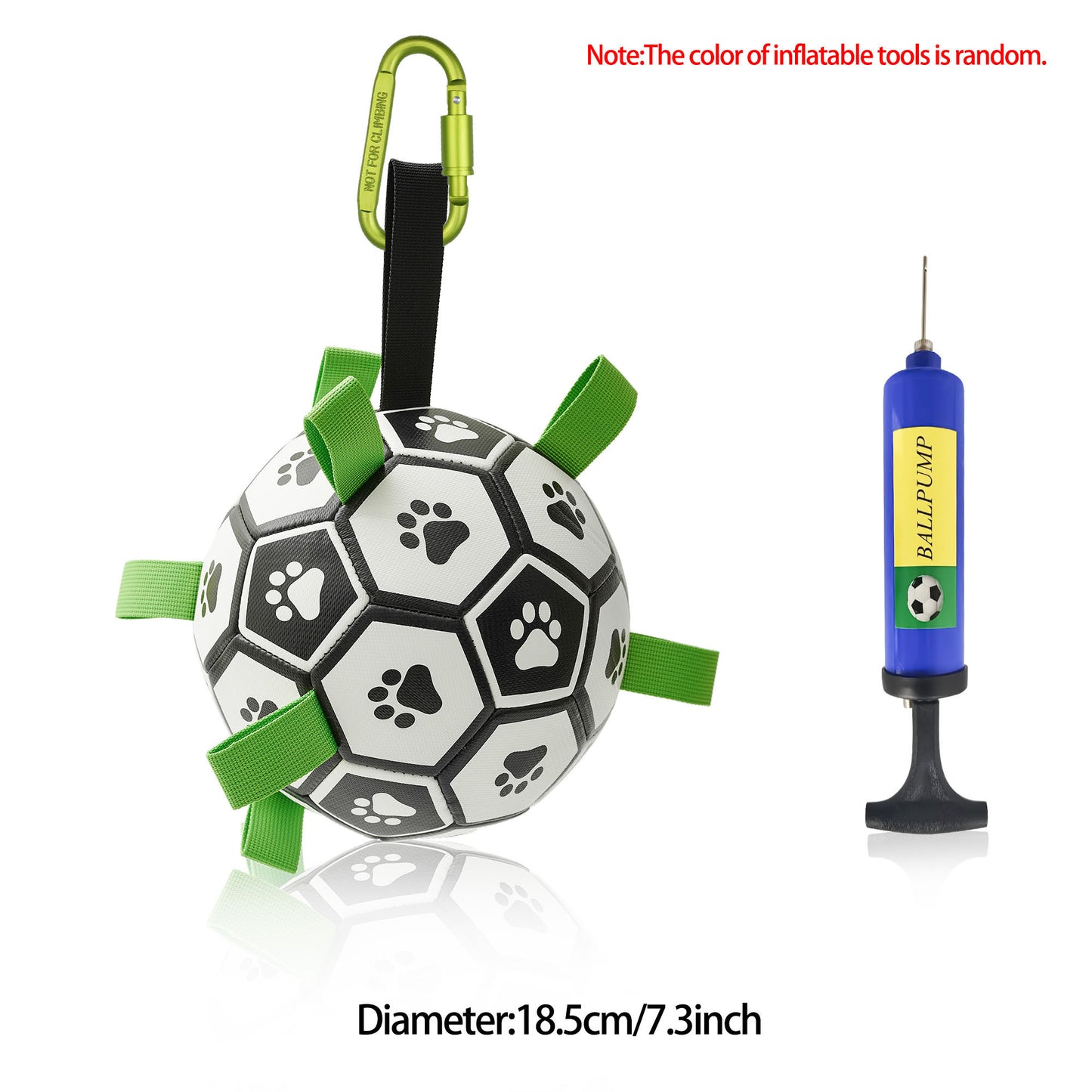 Interactive Dog Football Toy – Inflated Training Ball for Large Dogs & Outdoor Play