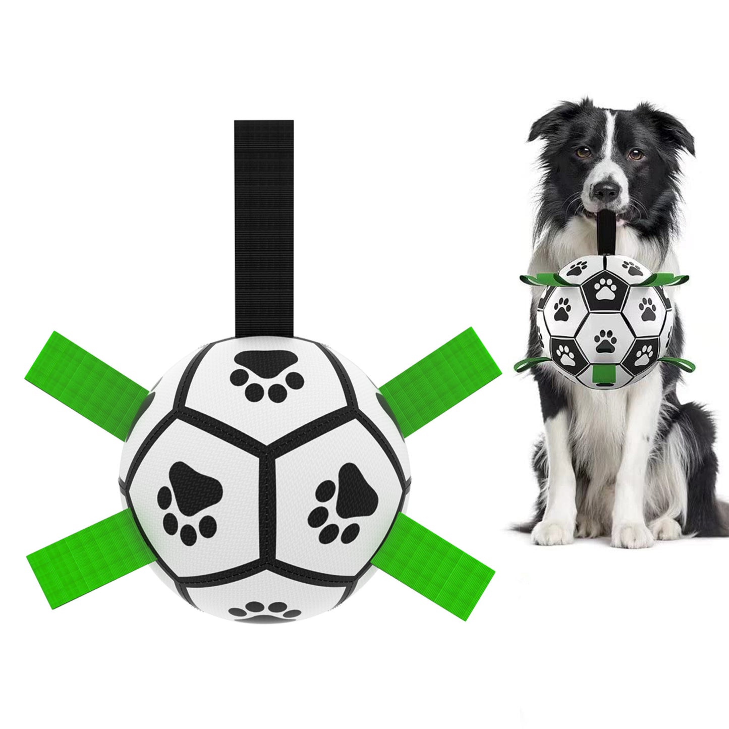 Interactive Dog Football Toy – Inflated Training Ball for Large Dogs & Outdoor Play