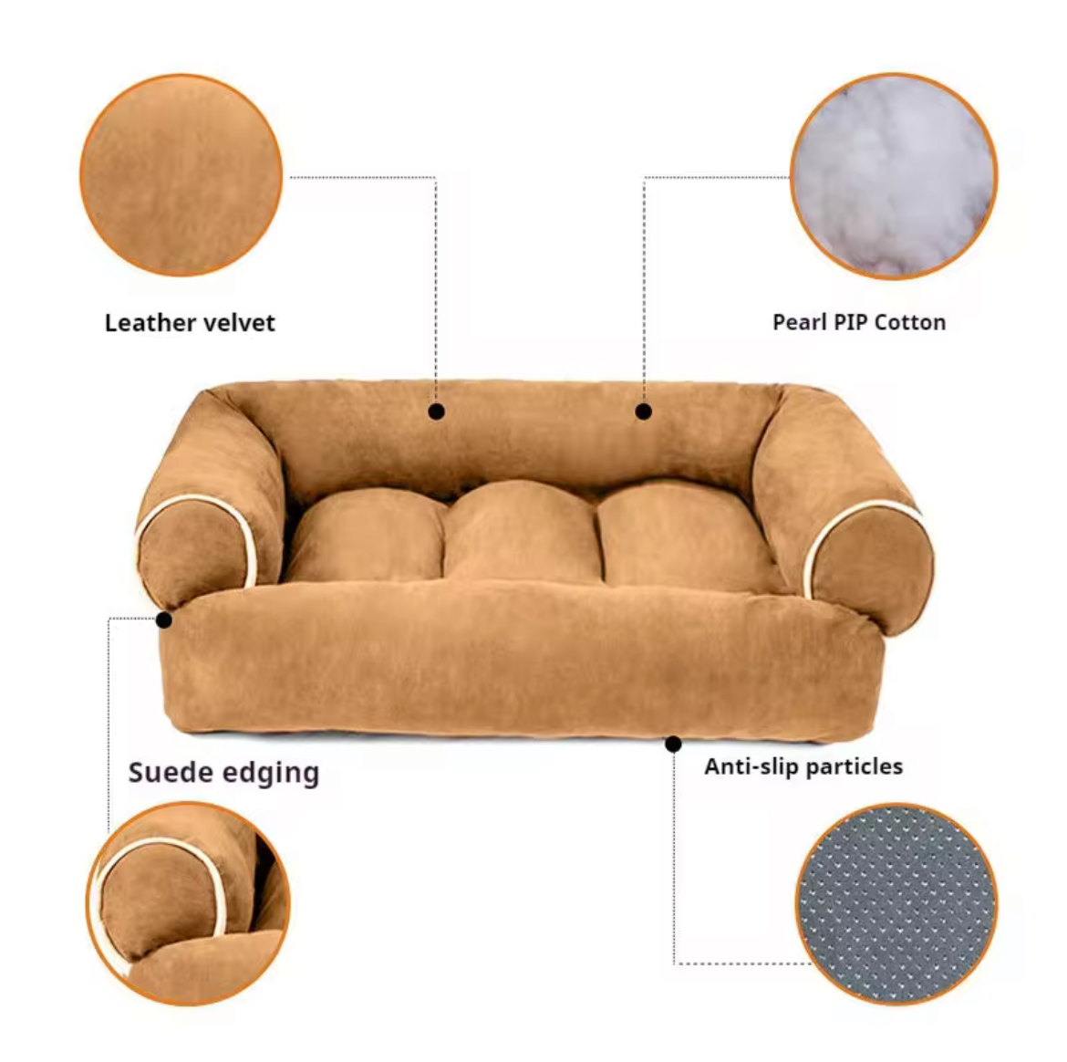 The Locke Lounger Plus | A Pawstore Favourite in Various Colours – Plush Couch-Style Pet Bed