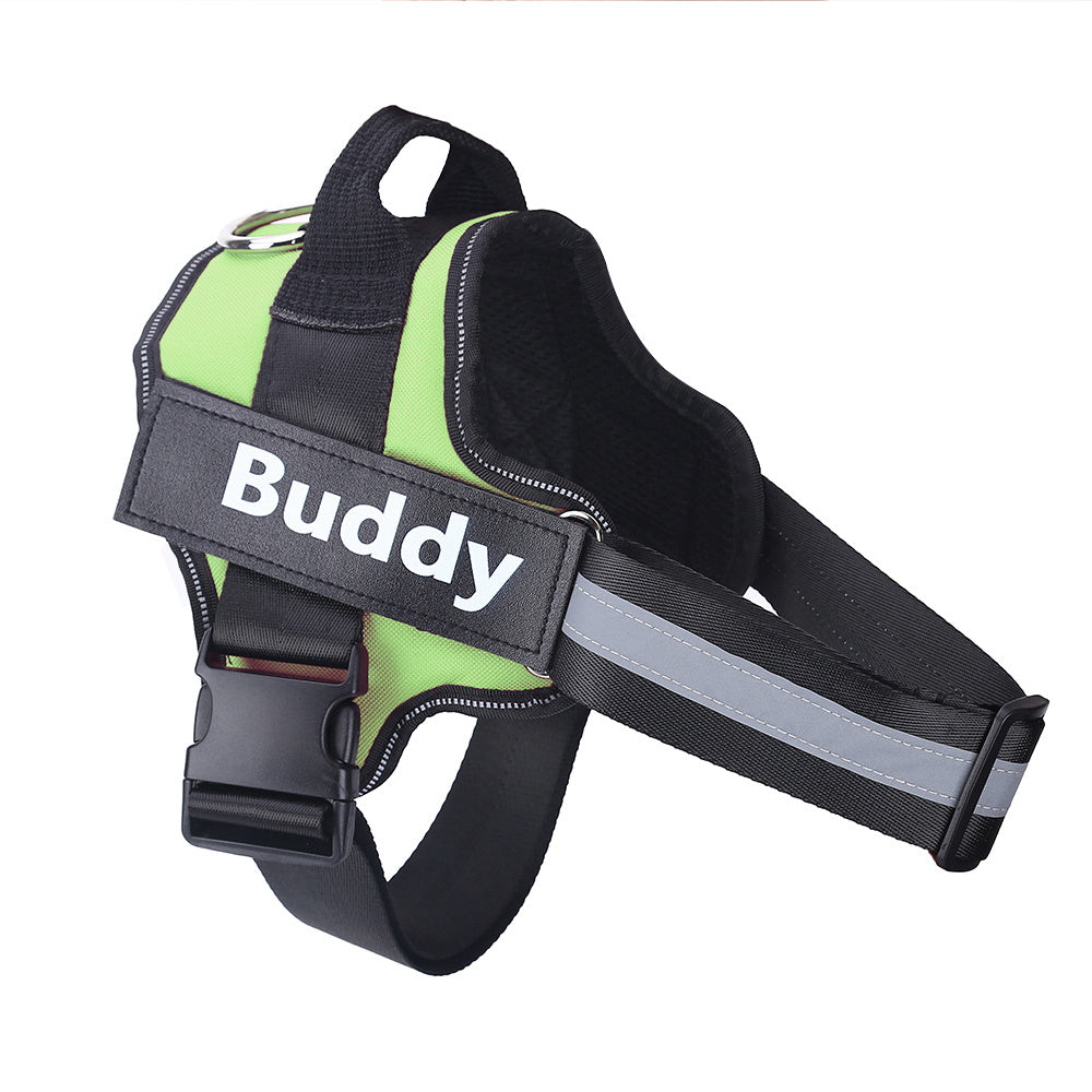 Personalized Dog Harness NO PULL, Reflective, Breathable Vest - Custom Patch in Various Colours.