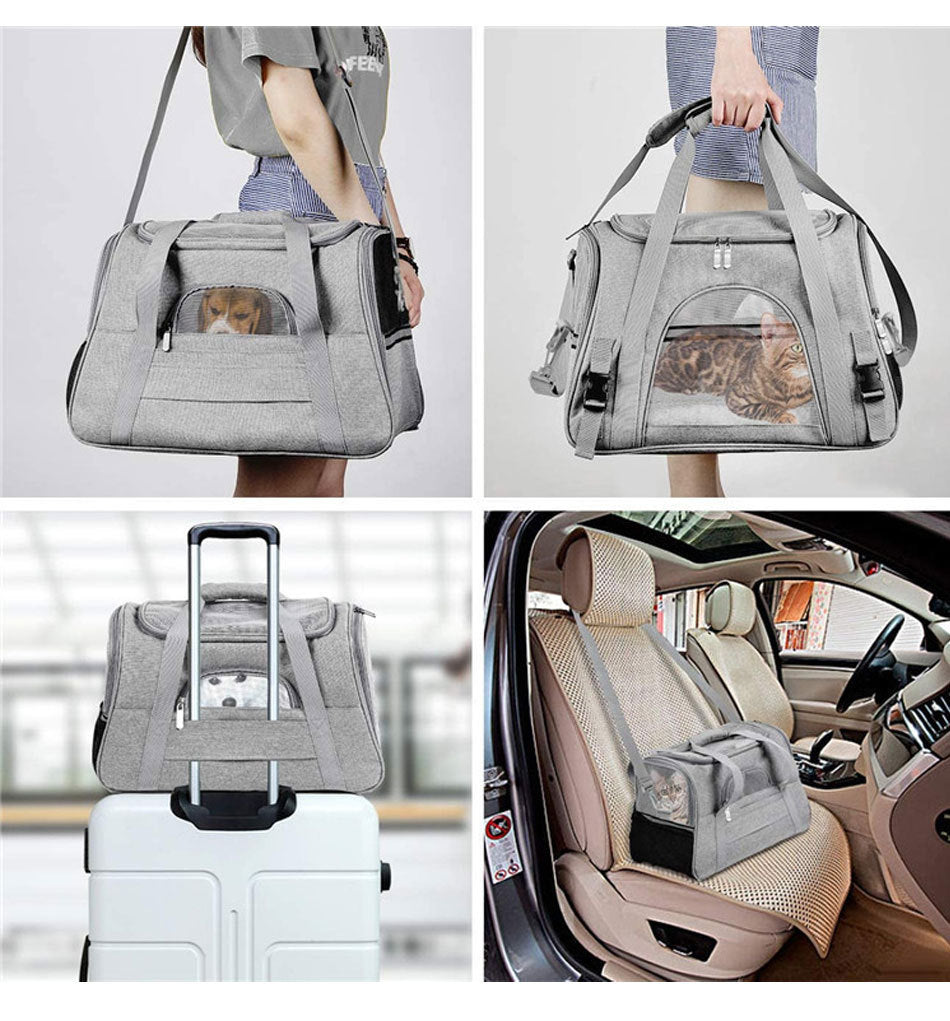 Pawstore TravelEase Portable Pet Carrier Bag – Lightweight Shoulder & Crossbody Design