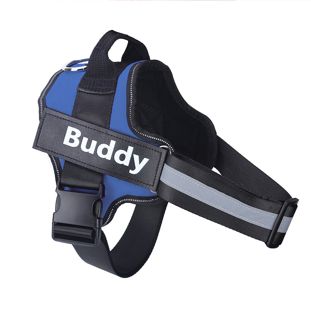 Personalized Dog Harness NO PULL, Reflective, Breathable Vest - Custom Patch in Various Colours.