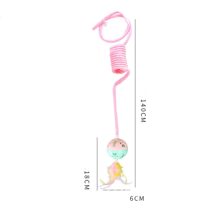 Cat Toy – Spring with Rabbit Hair Ball
