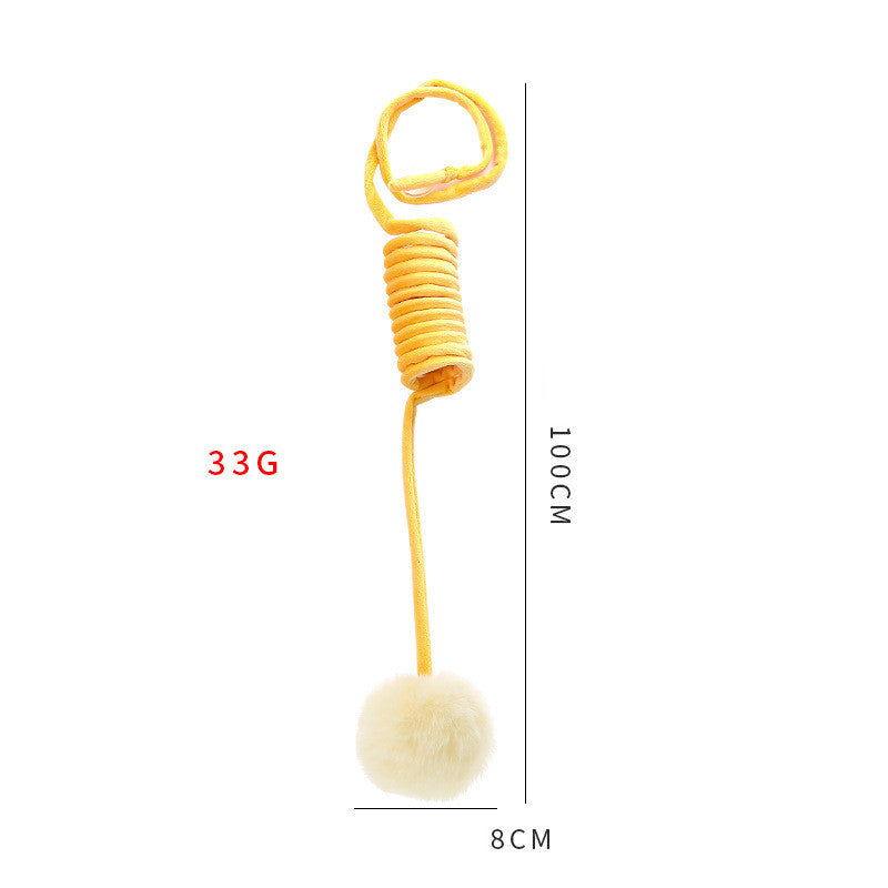 Cat Toy – Spring with Rabbit Hair Ball