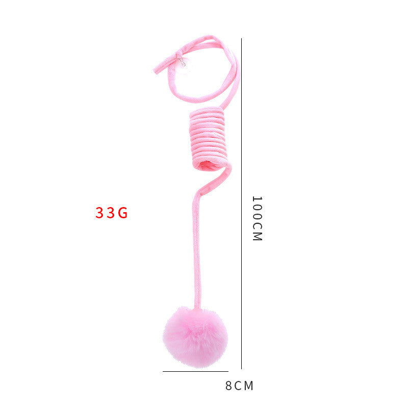 Cat Toy – Spring with Rabbit Hair Ball