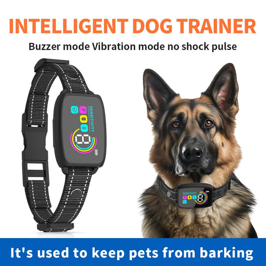 Smart Automatic Anti Barking Dog Collar - Rechargeable Bark Restrictor