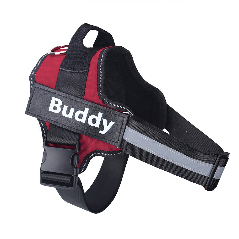Personalized Dog Harness NO PULL, Reflective, Breathable Vest - Custom Patch in Various Colours.