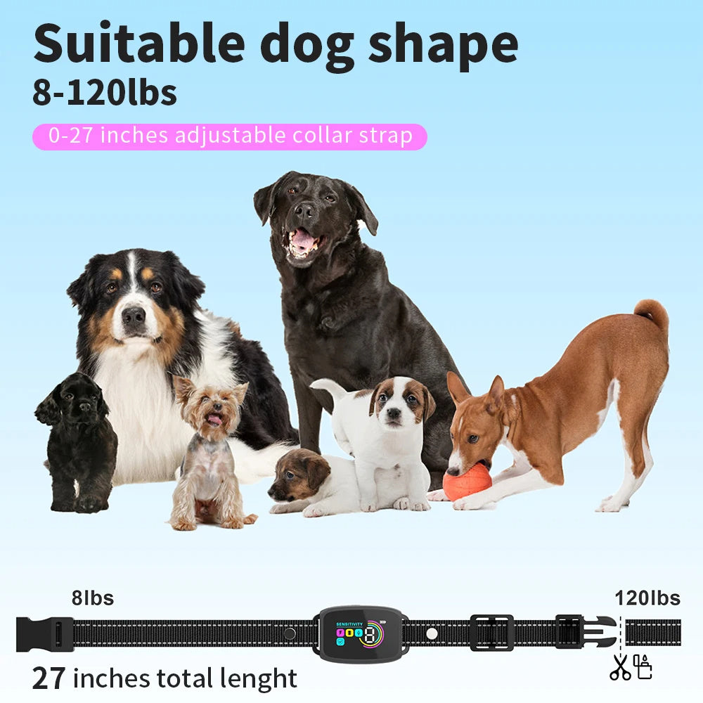 Smart Automatic Anti Barking Dog Collar - Rechargeable Bark Restrictor