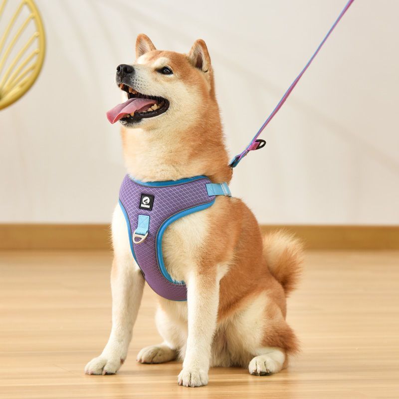 Dog Harness - Adjustable, Breathable, Mesh Reflective Saddle For Small & Medium Dogs