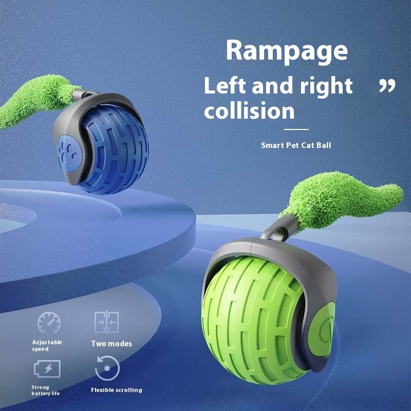Interactive Cat Toy USB Rechargeable – Smart Electric Rolling Ball for Active Play and Exercise