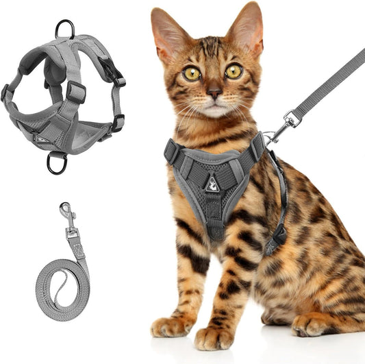 Cat Harness And Leash Set - Anti-Escape & Adjustable For All Types Of Cats