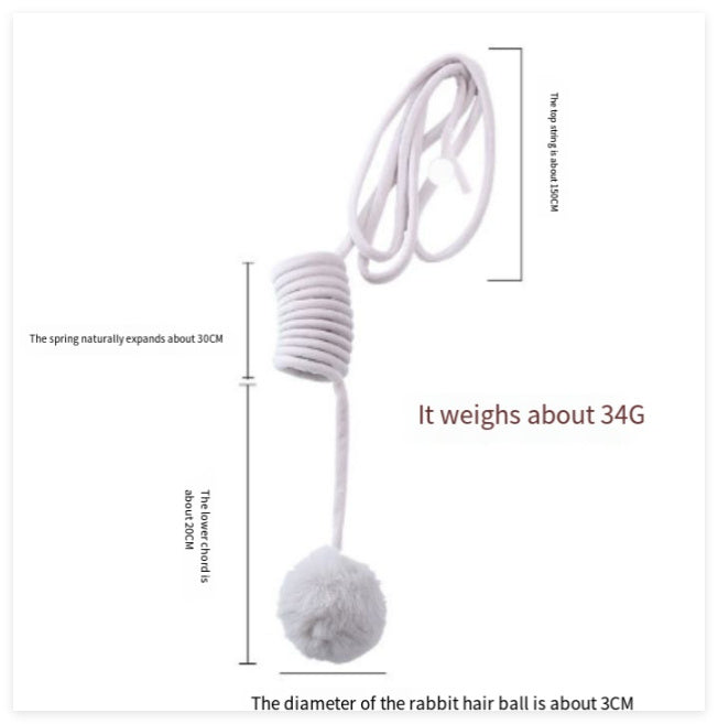 Cat Toy – Spring with Rabbit Hair Ball