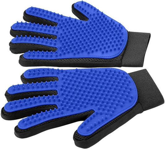 Pet Grooming Gloves - For Cats & Dogs Brush For Gentle Shedding & Efficient Pet Hair Remover.