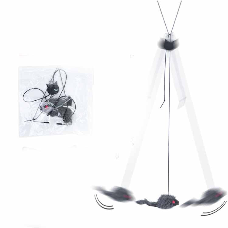 Telescopic Hanging Door Mouse - Cat Toy