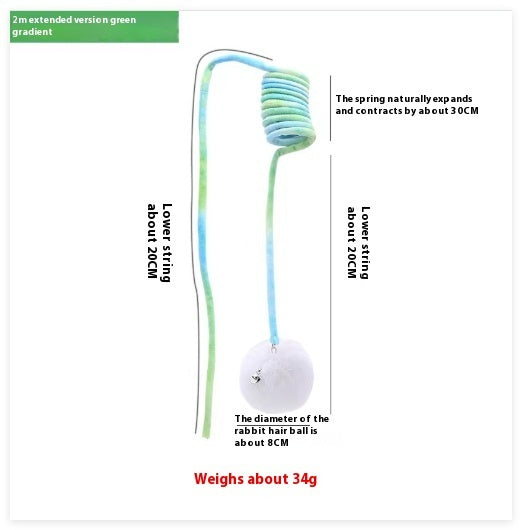 Cat Toy – Spring with Rabbit Hair Ball
