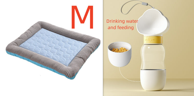 Dog Cooling Mat – Ice Silk Summer Bed for Dogs & Cats, Breathable & Soft